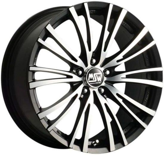 Janta Aliaj Msw 20-5 Matt Black Full Polished 8x18 5x100 Et35 tunershop.ro