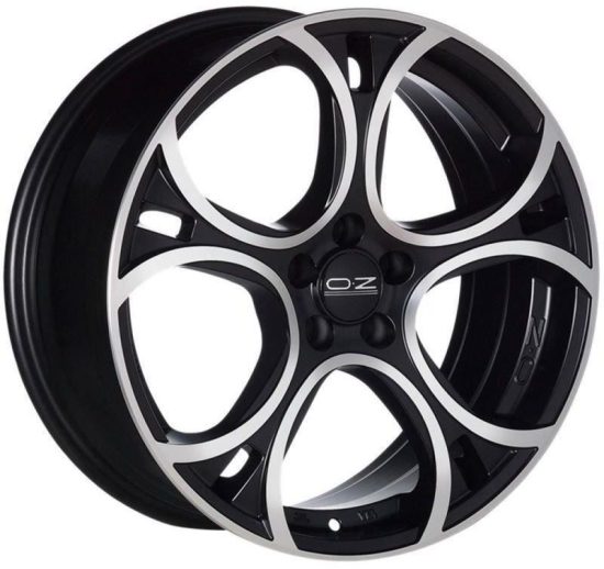 Janta Aliaj Oz Wave Matt Black Diamond Cut 7x17 4x108 Et25 tunershop.ro