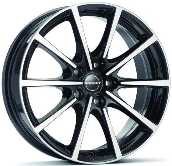 Janta Aliaj Borbet Bl5 Black Polished 8x17 5x105 Et35 56