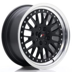 Janta aliaj 16" JR Wheels JR10 16x7 ET30 4x100/108 Matt Black w/ Machined Lip