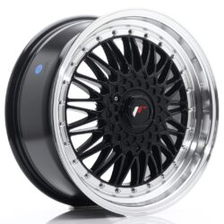 Janta aliaj 18" JR Wheels JR9 18x8 ET35-40 BLANK Gloss Black w/ Machined Lip