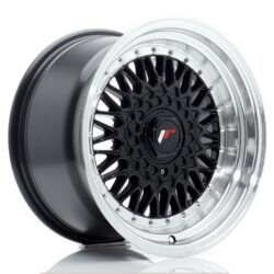 Janta aliaj 16" JR Wheels JR9 16x9 ET20 4x100/108 Gloss Black w/ Machined Lip