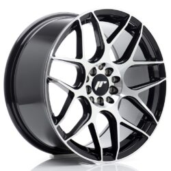 Janta aliaj 17" JR Wheels JR18 17x8 ET35 5x100/114 Black Machined Face