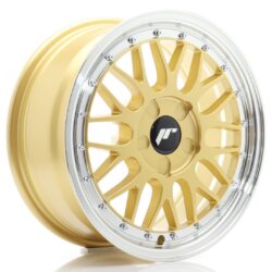 Janta aliaj 16" JR Wheels JR23 16x7 ET20-45 5H BLANK Gold w/ Machined Lip