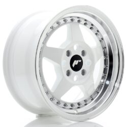Janta aliaj 15" JR Wheels JR6 15x7 ET35 4x100 White w/ Machined Lip