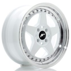 Janta aliaj 16" JR Wheels JR6 16x7 ET35 4x100 White w/ Machined Lip