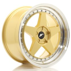 Janta aliaj 18" JR Wheels JR6 18x9,5 ET20-40 5H BLANK Gold w/ Machined Lip