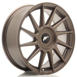 Janta aliaj 17" JR Wheels JR22 17x7 ET20-40 BLANK Matt Bronze