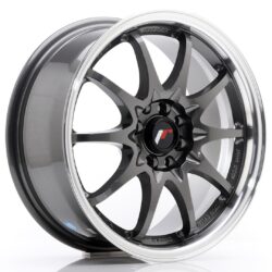 Janta aliaj 16" JR Wheels JR5 16x7 ET30 5x100/114,3 Gun Metal w/ Machined Lip
