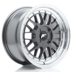 Janta aliaj 16" JR Wheels JR23 16x8 ET20-45 4H BLANK Hyper Gray w/ Machined Lip
