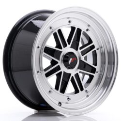 Janta aliaj 15" JR Wheels JR31 15x7.5 ET20 4H BLANK Gloss Black Machined Face