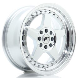 Janta aliaj 16" JR Wheels JR6 16x7 ET25 4x100/108 Silver Machined Face