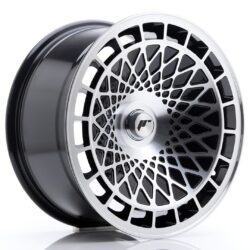 Janta aliaj 17" JR Wheels JR14 17x8,5 ET15 BLANK Gloss Black Machined Face