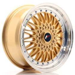 Janta aliaj 17" JR Wheels JR9 17x7,5 ET35 5x100/114 Gold w/ Machined Lip