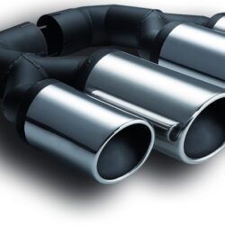 Tipsuri evacuare VOLKSWAGEN Touareg II(2010-2018) linie dimensions of the tail pipes 2xØ100/Ø90