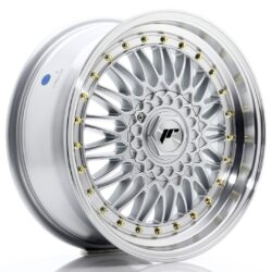 Janta aliaj 17" JR Wheels JR9 17x7,5 ET35 4x100/114 Silver w/ Machined Lip