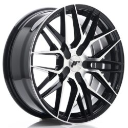 Janta aliaj 18" JR Wheels JR28 18x7,5 ET20-40 BLANK Gloss Black Machined Face
