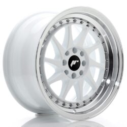 Janta aliaj 16" JR Wheels JR26 16x8 ET25 4x100/108 White w/ Machined Lip