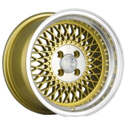 Janta aliaj 15" Klutch SL1 15x8,5 ET17 4x100 Gold w/ Machined Lip