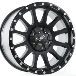 DIRT A.T D95 Flatblack milled rivets 9x18 5x120/139