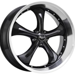 Boost Wheels B818 Glossblack machined lip 8x17 5x120