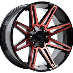 DIRT A.T D88 Glossblack Red face 10x22 5x127/139