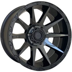 American Outlaw A207 Glossblack tinted face 9x20 6x139