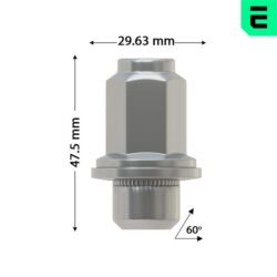 Set 5 piulite roata TITAN BOLT S M12x1,5 cu lungime 47,5