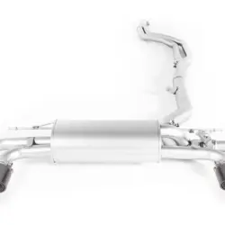 Toba sport REMUS sistem Axle-Back / Cat-Back pentru BMW M550i xDrive Racing | 4x 100mm Titanium Black Tips