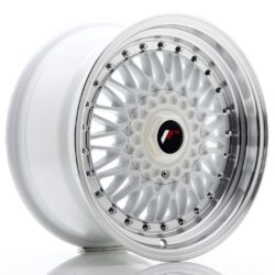 Janta aliaj 16" JR Wheels JR9 16x8 ET25 4x100/108 White w/ Machined Lip