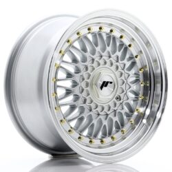 Janta aliaj 16" JR Wheels JR9 16x8 ET25 5x100/114,3 Silver w/ Machined Lip