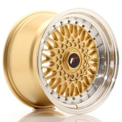 Janta aliaj 16" JR Wheels JR9 16x9 ET20 4x100/108 Gold w/ Machined Lip