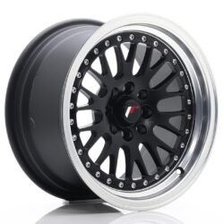 Janta aliaj 15" JR Wheels JR10 15x8 ET20 4x100/108 Matt Black w/ Machined Lip
