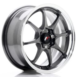 Janta aliaj 15'' JR Wheels JR5 15x7 ET35 4x100 Gun Metal w/ Machined Lip