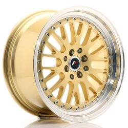 Janta aliaj 17" JR Wheels JR10 17x8 ET35 4x100/114 Gold w/ Machined Lip