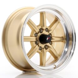 Janta aliaj 14" JR Wheels JR19 14x7 ET0 4x100/114 Gold w/ Machined Lip