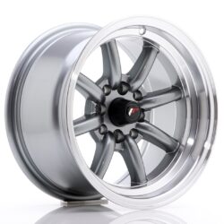 Janta aliaj 14" JR Wheels JR19 14x8 ET-13 4x100/114 Gun Metal w/ Machined Lip