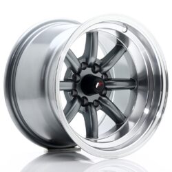 Janta aliaj 14" JR Wheels JR19 14x9 ET-25 4x100/114 Gun Metal w/ Machined Lip