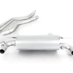 Toba sport REMUS set pentru BMW F30 F31 F32 F33 F36 Resonated | 2x 84mm Street Race Black Chrome Tips