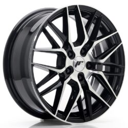 Janta aliaj 17" JR Wheels JR28 17x7 ET35 5x100 Gloss Black Machined Face