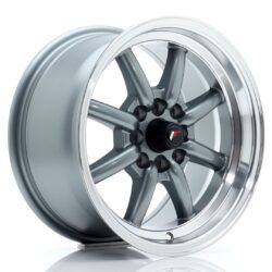 Janta aliaj 15'' JR Wheels JR19 15x8 ET20 4x100/114 Gun Metal w/ Machined Lip