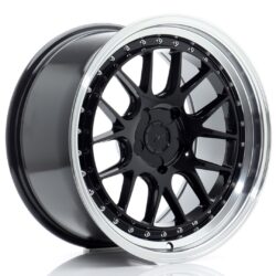 Janta aliaj 18" JR Wheels JR40 18x9,5 ET15-35 5H BLANK Gloss Black w/ Machined Lip