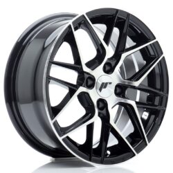 Janta aliaj 15'' JR Wheels JR28 15x7 ET25 4x100 Gloss Black Machined Face