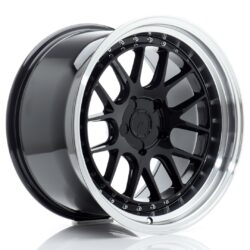 Janta aliaj 18" JR Wheels JR40 18x10,5 ET15-22 5H BLANK Gloss Black w/ Machined Lip