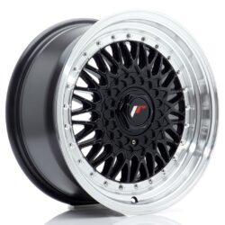 Janta aliaj 16" JR Wheels JR9 16x7,5 ET25 4x100/108 Gloss Black w/ Machined Lip