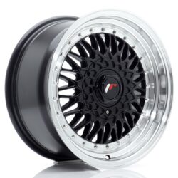 Janta aliaj 16" JR Wheels JR9 16x8 ET25 4x100/108 Gloss Black w/ Machined Lip