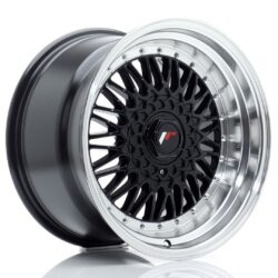 Janta aliaj 17" JR Wheels JR9 17x10 ET20 BLANK Gloss Black w/ Machined Lip
