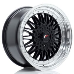 Janta aliaj 18" JR Wheels JR9 18x9 ET20-40 BLANK Gloss Black w/ Machined Lip