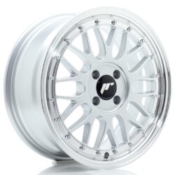 Janta aliaj 16" JR Wheels JR23 16x7 ET40 4x100 Hyper Silver w/ Machined Lip