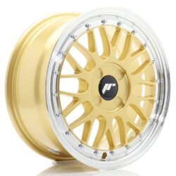 Janta aliaj 16" JR Wheels JR23 16x7 ET20-45 4H BLANK Gold w/ Machined Lip